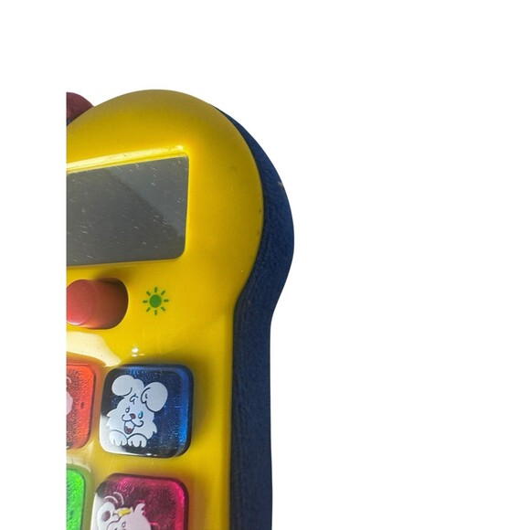 Vintage VTech Little Tiny Touch Phone Lights Up Rare Blue Velvet Animals Works - Picture 6 of 16